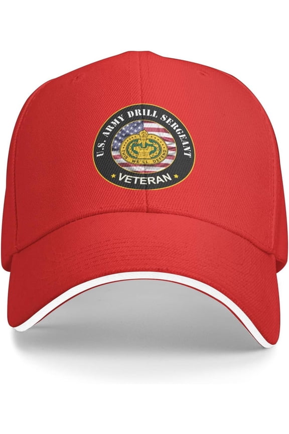 US Army Drill Sergeant Veteran Baseball Cap Outdoor Trucker Hats Adjustable Custom