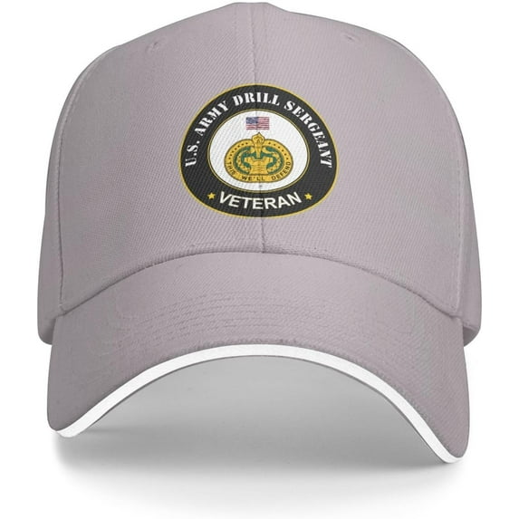 US Army Drill Sergeant Veteran Baseball Cap Outdoor Trucker Hats Adjustable Custom