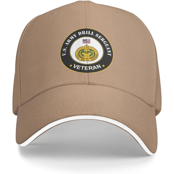US Army Drill Sergeant Veteran Baseball Cap Outdoor Trucker Hats Adjustable Custom