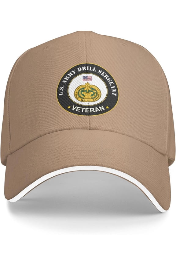 US Army Drill Sergeant Veteran Baseball Cap Outdoor Trucker Hats Adjustable Custom