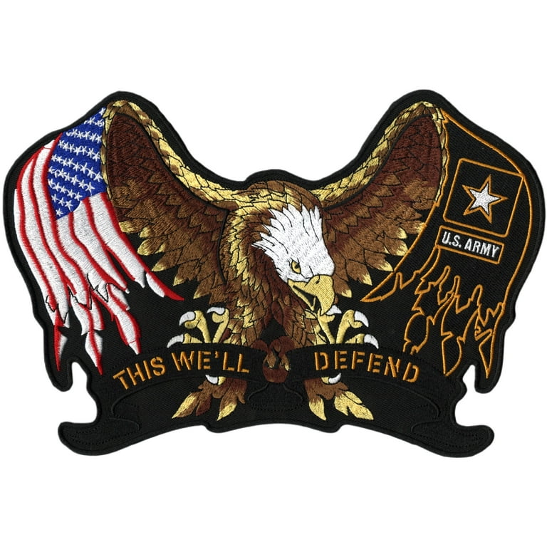Harley Davidson Patches US Army Veteran Embroidered Patch