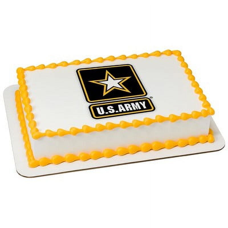 US Army Edible Icing Image for 1/4 sheet cake
