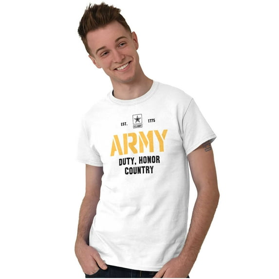 US Army Est 1775 Duty Honor Country Men's Graphic T Shirt Tees Brisco Brands M