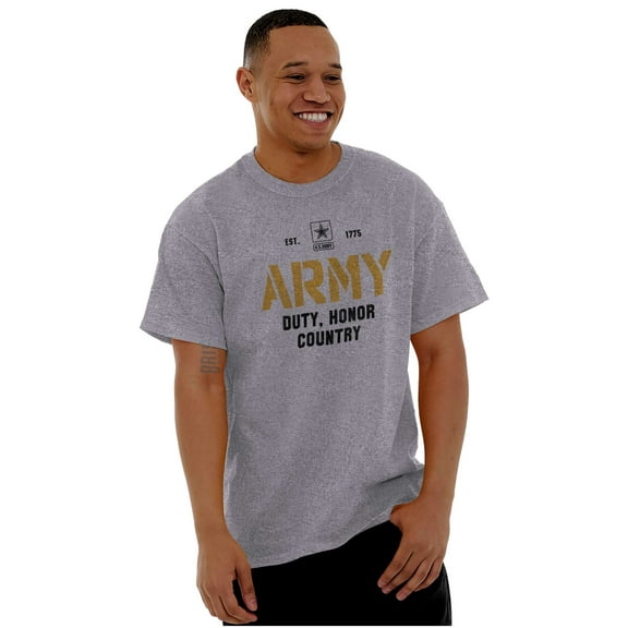 US Army Est 1775 Duty Honor Country Men's Graphic T Shirt Tees Brisco Brands S