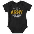 thumbnail image 1 of US Army Est 1775 Duty Honor Country Romper Boys or Girls Infant Baby Brisco Brands NB, 1 of 7