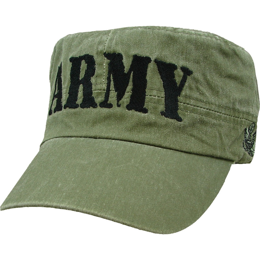 US Army Flat Top Green Military Cap