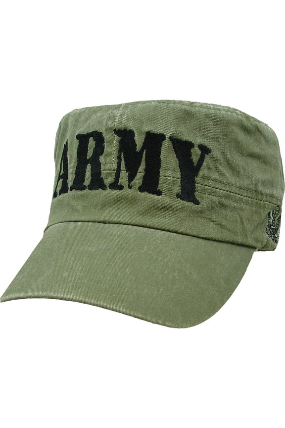 US Army Flat Top Green Military Cap