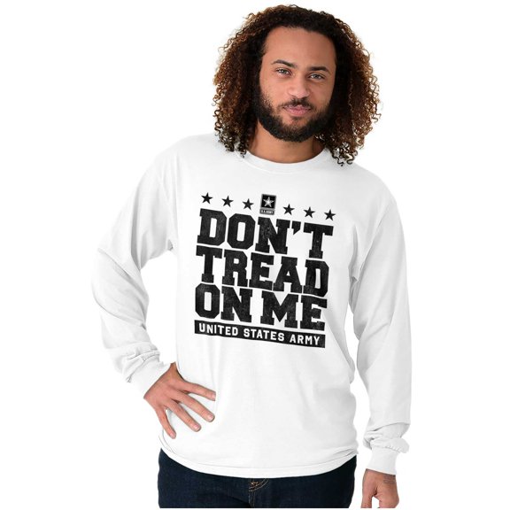 US Army Gadsden Flag Slogan Saying Long Sleeve TShirt Men Women Brisco Brands S