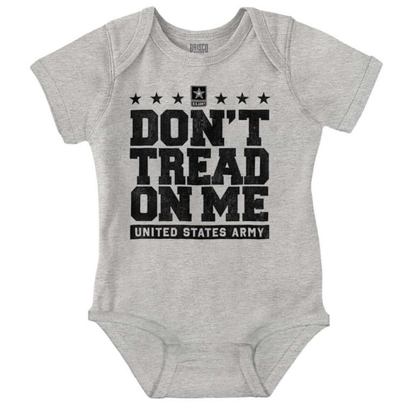 US Army Gadsden Flag Slogan Saying Romper Boys or Girls Infant Baby Brisco Brands 18M