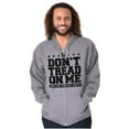 thumbnail image 1 of US Army Gadsden Flag Slogan Saying Unisex Plus Size Zip Hoodie Brisco Brands 2X, 1 of 5