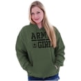 thumbnail image 1 of US Army Girl Military Star Logo Women Plus Size Graphic Pullover Hoodie Brisco Brands 4X, 1 of 4