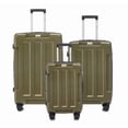 thumbnail image 1 of U.S Army Hawk ABS Hard Shell Spinner Luggage, Lightweight and Expandable, Green, 3 Piece, 20 in 24 in 28 in, 1 of 27