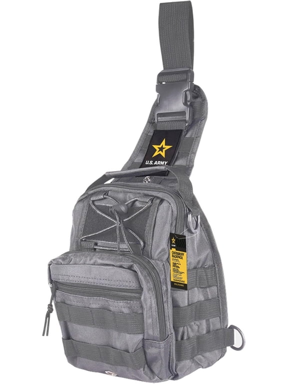 C-J Tech Tactical Heavy Duty Sling Backpack, Tactical Crossbody Chest Daypack for Adults, Outdoors, Hunting Pack, Bookbag