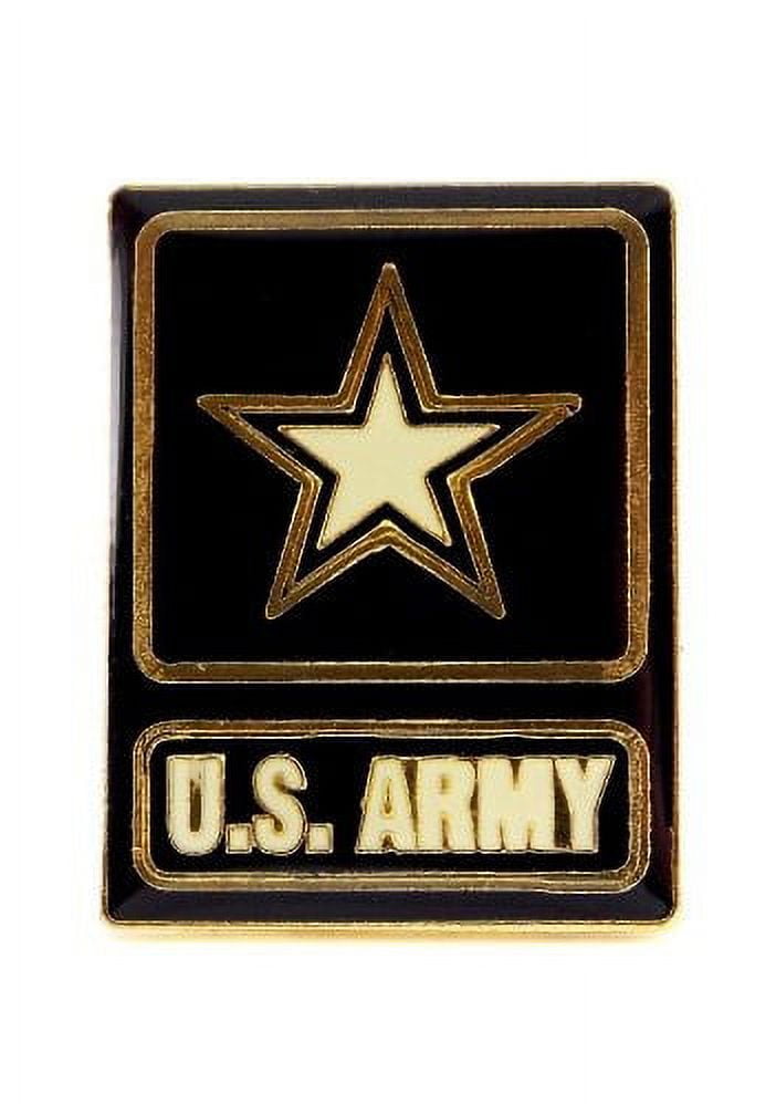 VINTAGE US MILITARY Army Hat Pin Badge W/Eagle E Pluribus Unum Silver - Foto 5