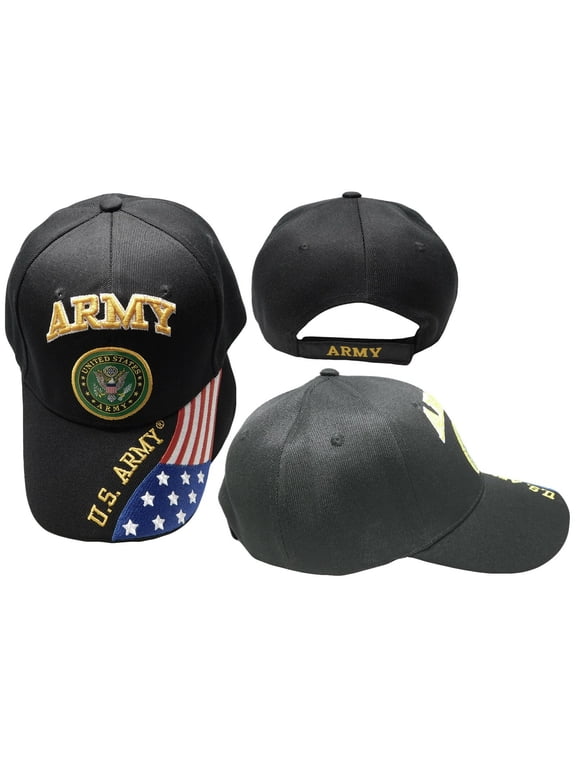 US Army Logo Cap USA Hat U.S. Military United States Armed Forces Strong Patriot