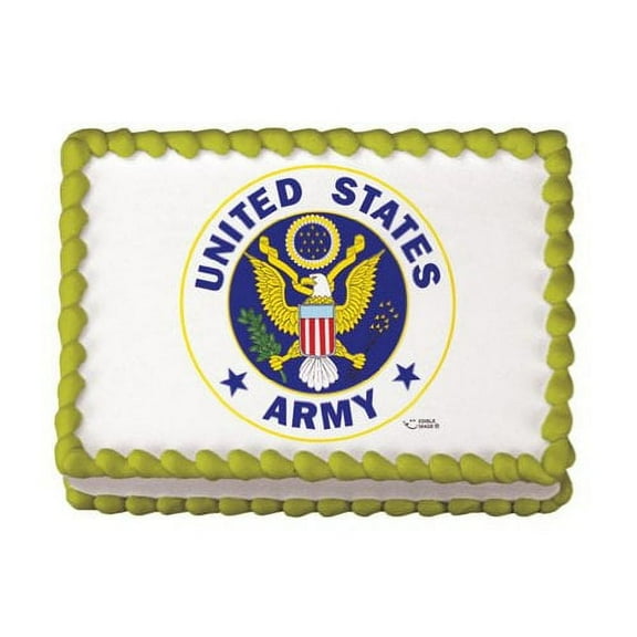 US Army Logo Edible Icing Image for 1/4 sheet cake