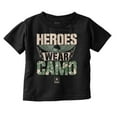 thumbnail image 1 of US Army Logo Heroes Wear Camo Eagle Toddler Boy Girl T Shirt Infant Toddler Brisco Brands 12M, 1 of 6