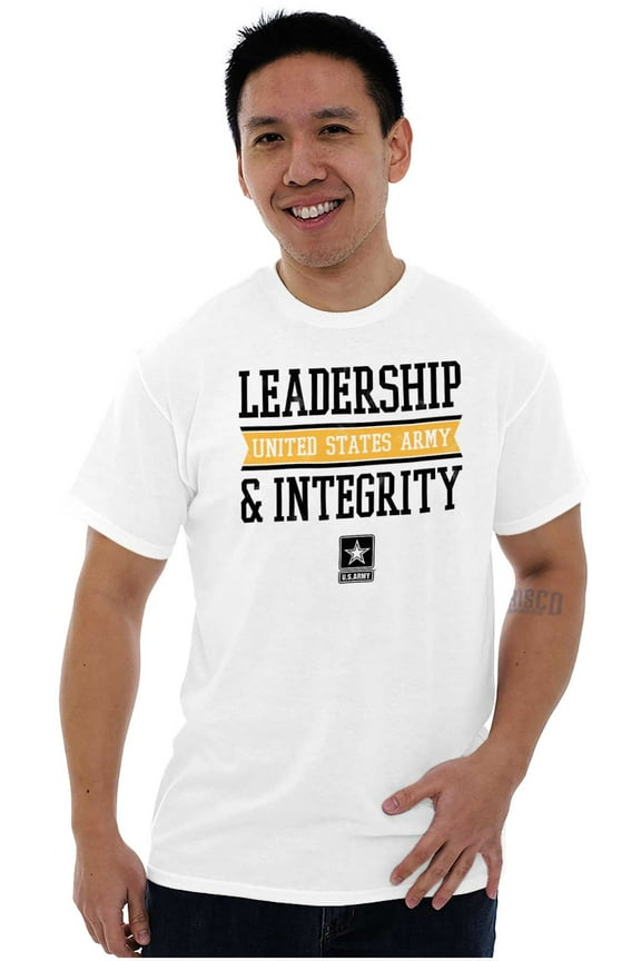 US Army Logo Leadership Integrity Men's Graphic T Shirt Tees Brisco Brands M