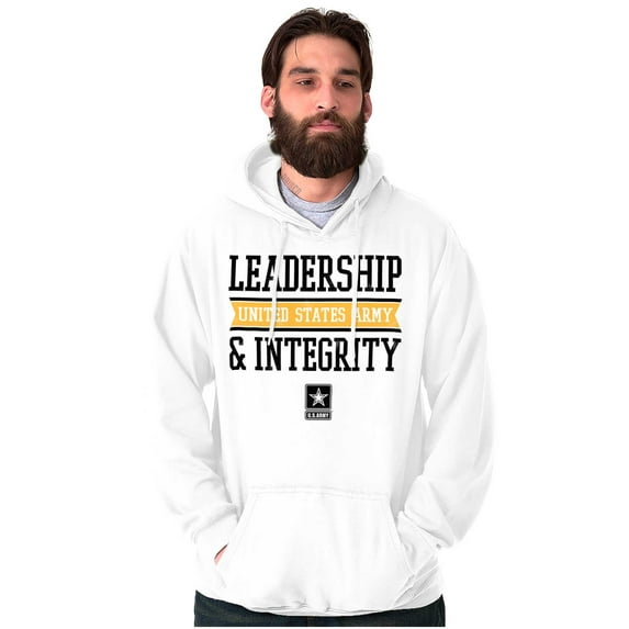 US Army Logo Leadership Integrity Unisex Plus Size Hoodie Brisco Brands 4X