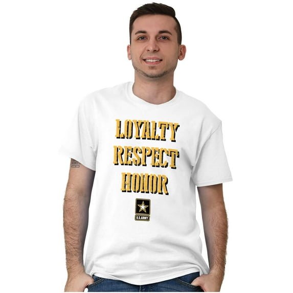 US Army Logo Loyalty Respect Honor Men's Graphic T Shirt Tees Brisco Brands L