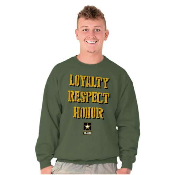 US Army Logo Loyalty Respect Honor Sweatshirt for Men or Women Brisco Brands S