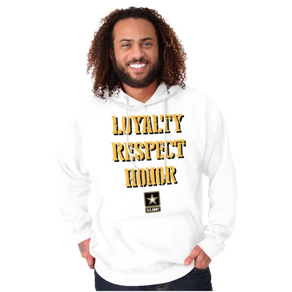 US Army Logo Loyalty Respect Honor Unisex Plus Size Hoodie Brisco Brands 3X