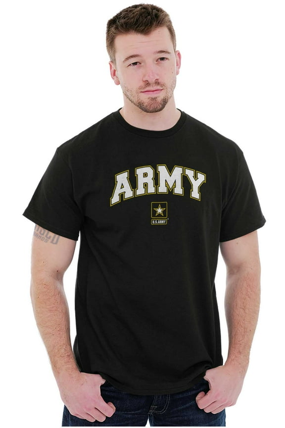 US Army Logo Military PT Training Men's Graphic T Shirt Tees Brisco Brands L