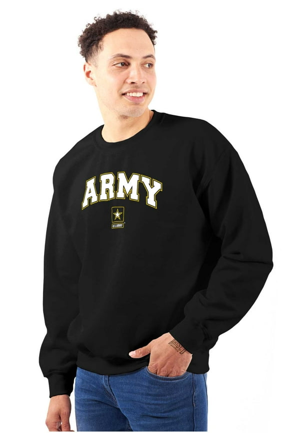 US Army Logo Military PT Training Sweatshirt for Men or Women Brisco Brands S