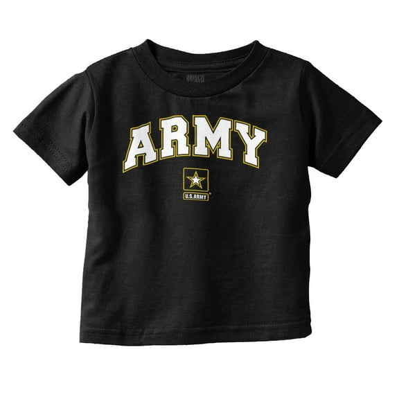 US Army Logo Military PT Training Toddler Boy Girl T Shirt Infant Toddler Brisco Brands 3T