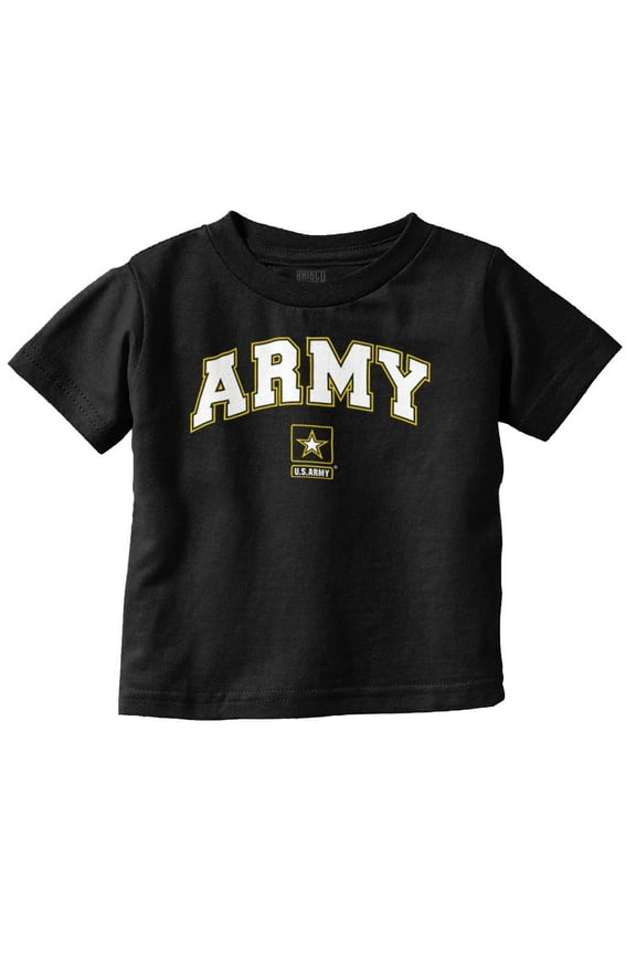 US Army Logo Military PT Training Toddler Boy Girl T Shirt Infant Toddler Brisco Brands 3T