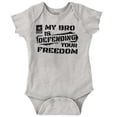 thumbnail image 1 of US Army Logo My Bro Defending Freedom Romper Boys or Girls Infant Baby Brisco Brands 6M, 1 of 7