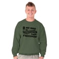 thumbnail image 1 of US Army Logo My Bro Defending Freedom Unisex Plus Fleece Graphic Sweatshirt Brisco Brands 2X, 1 of 5