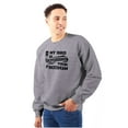 thumbnail image 1 of US Army Logo My Bro Defending Freedom Unisex Plus Fleece Graphic Sweatshirt Brisco Brands 4X, 1 of 5