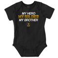 thumbnail image 1 of US Army Logo My Brother Hero Soldier Romper Boys or Girls Infant Baby Brisco Brands 12M, 1 of 6