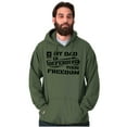 thumbnail image 1 of US Army Logo My Dad Defending Freedom Hoodie Sweatshirt Women Men Brisco Brands S, 1 of 6