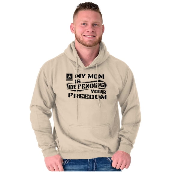 US Army Logo My Mom Defending Freedom Hoodie Sweatshirt Women Men Brisco Brands 3X