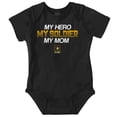 thumbnail image 1 of US Army Logo My Mom Hero Soldier Romper Boys or Girls Infant Baby Brisco Brands 24M, 1 of 7