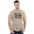 thumbnail image 1 of US Army Logo My Sis Defending Freedom Men's Graphic T Shirt Tees Brisco Brands X, 1 of 6