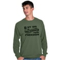 thumbnail image 1 of US Army Logo My Sis Defending Freedom Unisex Plus Size Long Sleeve Shirt Brisco Brands 2X, 1 of 5