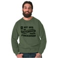 thumbnail image 1 of US Army Logo My Sis Defending Freedom Unisex Plus Size Sweatshirt Brisco Brands 2X, 1 of 5