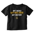 thumbnail image 1 of US Army Logo My Sister Hero Soldier Toddler Boy Girl T Shirt Infant Toddler Brisco Brands 12M, 1 of 6