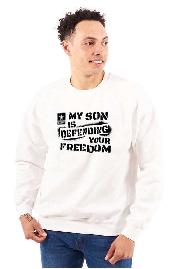 US Army Logo My Son Defending Freedom Unisex Plus Size Sweatshirt Brisco Brands 2X