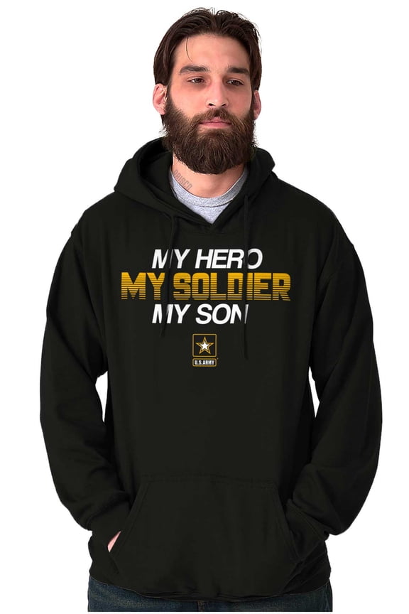 US Army Logo My Son Hero Soldier Unisex Plus Size Hoodie Brisco Brands 4X