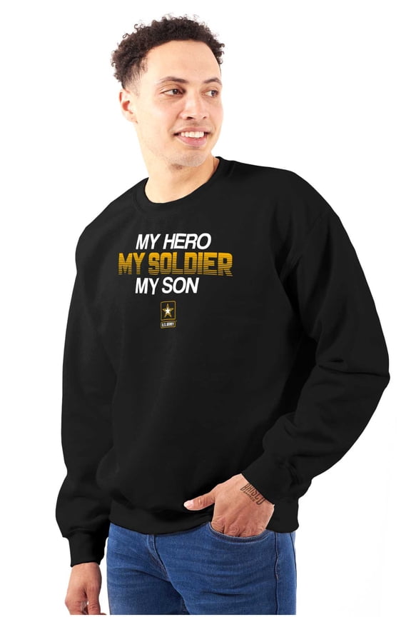 US Army Logo My Son Hero Soldier Unisex Plus Size Sweatshirt Brisco Brands 2X