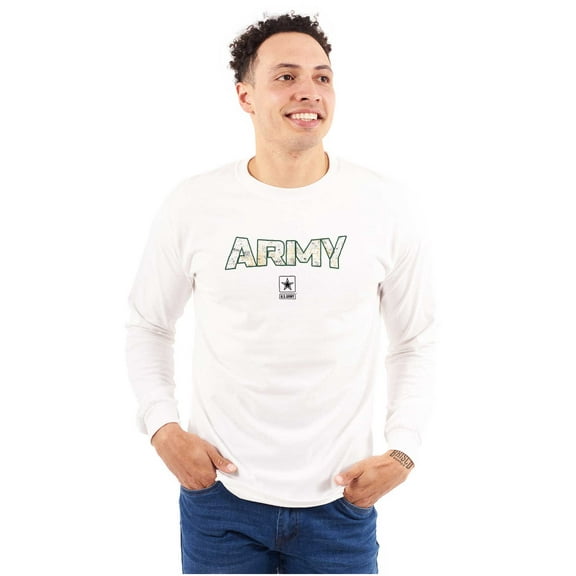 US Army Logo PT Military Training Long Sleeve TShirt Men Women Brisco Brands S