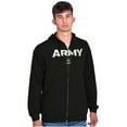 thumbnail image 1 of US Army Logo PT Military Training Unisex Plus Size Zip Hoodie Brisco Brands 2X, 1 of 5