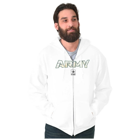 US Army Logo PT Military Training Zip Up Hoodie Men's Women's Brisco Brands M