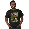 thumbnail image 1 of US Army Logo Parent Raised My Hero Men's Graphic T Shirt Tees Brisco Brands S, 1 of 4