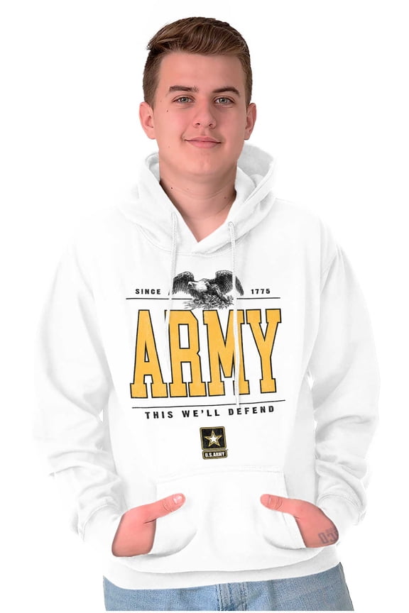 US Army Logo This We'll Defend Eagle Unisex Plus Size Hoodie Brisco Brands 5X