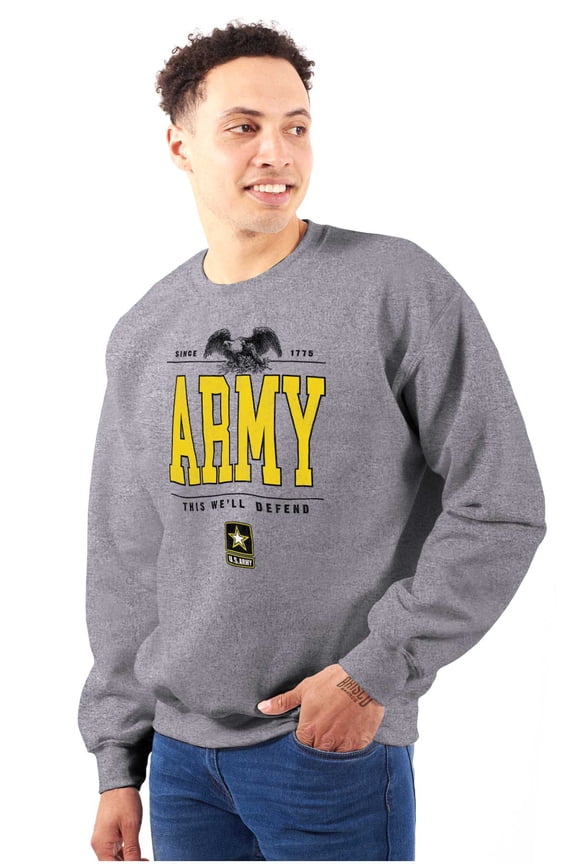 US Army Logo This We'll Defend Eagle Unisex Plus Size Sweatshirt Brisco Brands 2X